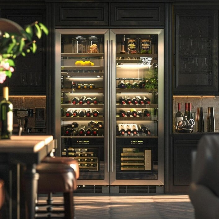 For Guest Room 304 Stainless Steel Freestanding Wine Storage Cabinet With Child Safety Lock