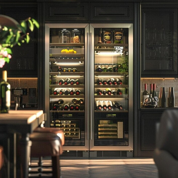 For Guest Room 304 Stainless Steel Freestanding Wine Storage Cabinet With Child Safety Lock