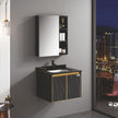 Anti Deformation Wall Hung SS304 Stainless Steel Bathroom Vanity Mildew Proof For Family Bathroom