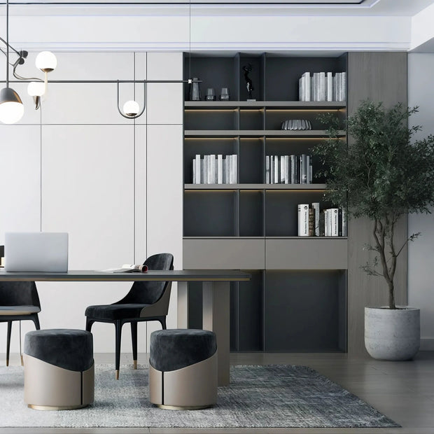 Built-in Stainless Steel Bookshelf With Anti-fingerprint Coating For Easy Cleaning