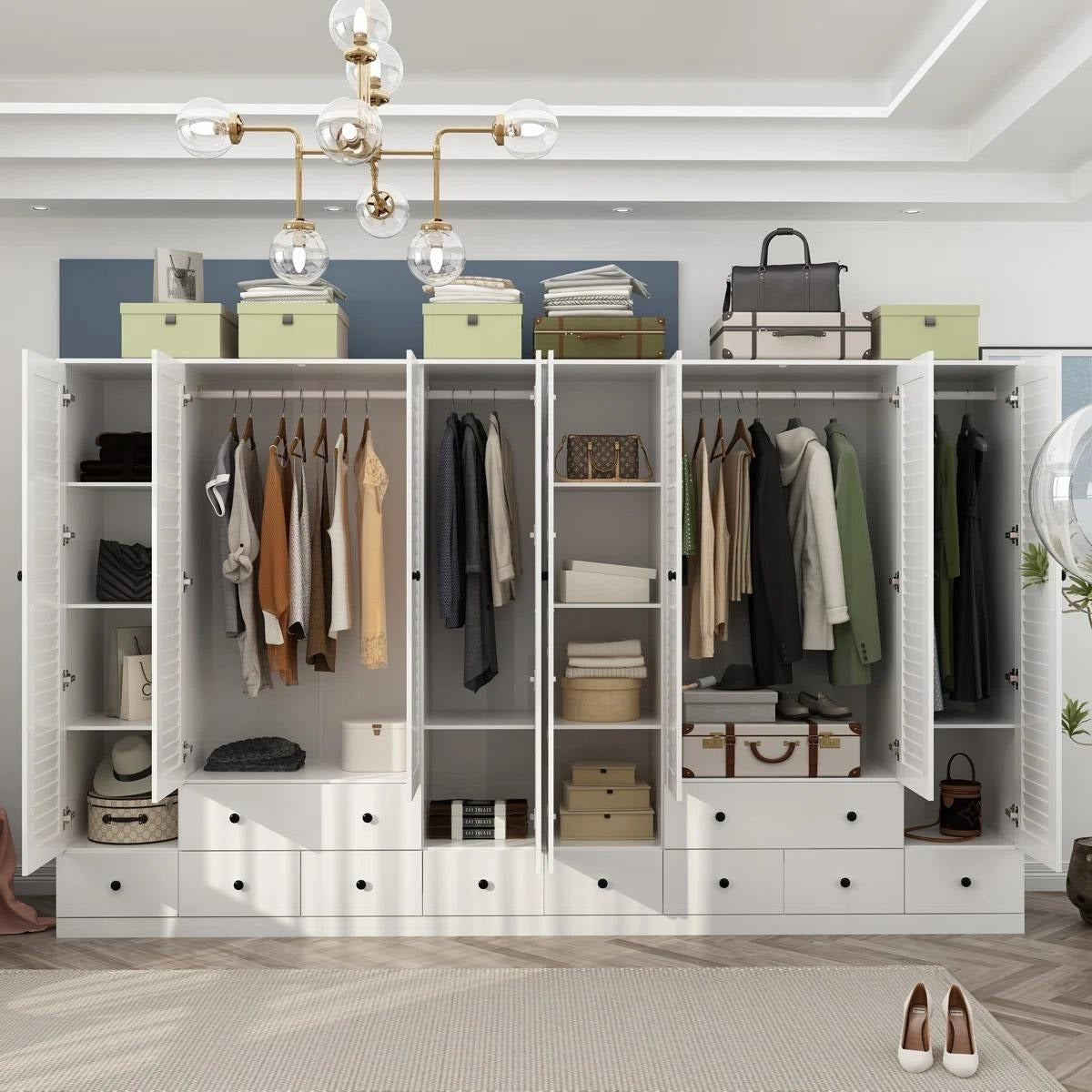 Drawer Dividers Combination Stainless Steel Wardrobe For Bedroom