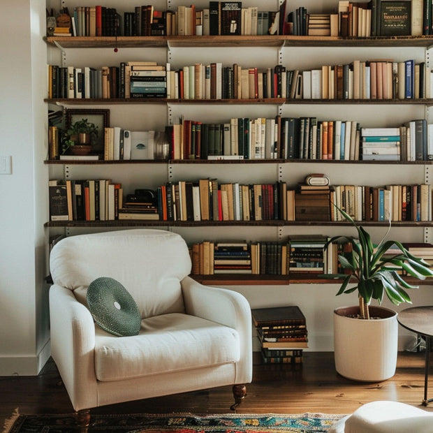 Space-saving Built-in 304 Stainless Steel Bookshelf For Apartment Study
