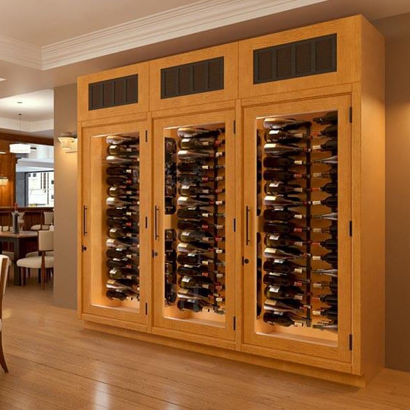 Quiet Compressor 304 Stainless Steel Built-in Wine Cabinet For Kitchen With Adjustable Dividers