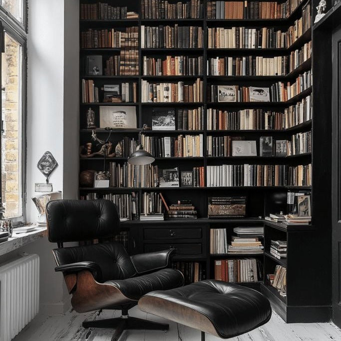 Built-in Stainless Steel Bookshelf With Document Tray For Home Study