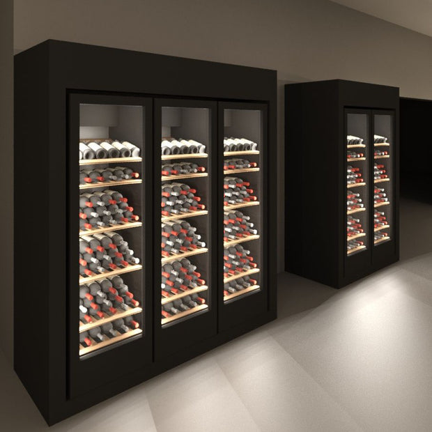Magnetic Door Seal Anti-dust Stainless Steel Freestanding Wine Storage Cabinet For Home Bar
