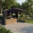 Customizable Made 304 Stainless Steel Outdoor Kitchen With Shelter Waterproof