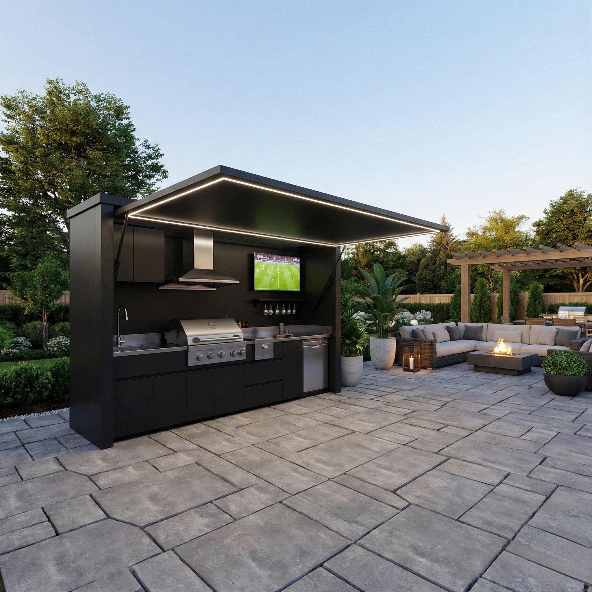 Hot Selling Model SS304 Stainless Steel Outdoor Kitchen Pod Moisture Resistant