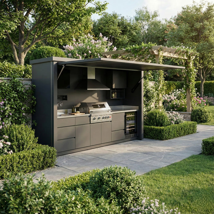 CE Certified Safety Stainless Steel Outdoor Kitchen Pod Weatherproof