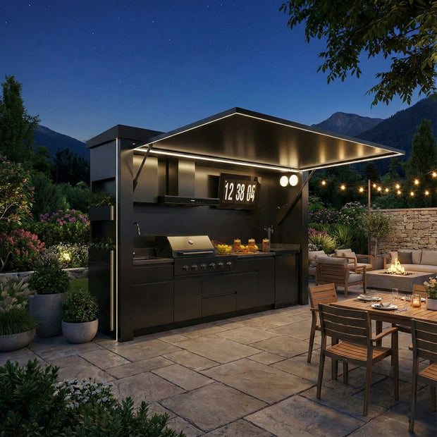 Ideal Courtyard Addition 304 Stainless Steel Outdoor Kitchen Pod