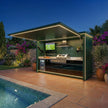 Complete with Fridge Stainless Steel Outdoor Kitchen With Shelter