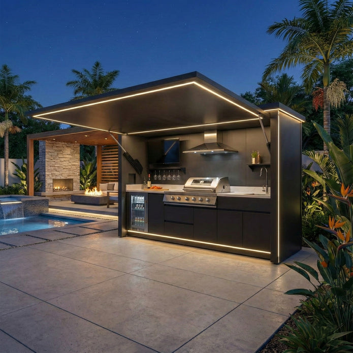 European Accessory Options 304 Stainless Steel Outdoor Kitchen Pod