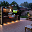 Professional Chef Choice SS304 Stainless Steel Outdoor Kitchen With Electric Door Shed