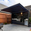 Family Gathering Essential Stainless Steel Outdoor Kitchen With Shelter