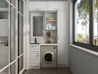 Rustproof Stainless Steel Balcony Cabinet - Lockable Weather-Resistant Storage