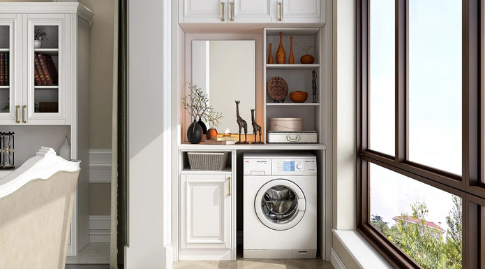 Rustproof Stainless Steel Balcony Cabinet - Lockable Weather-Resistant Storage